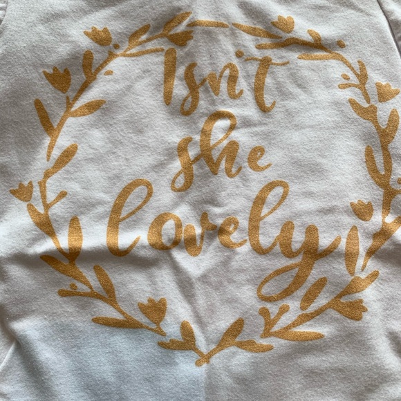 3 piece “Isn’t she lovely” set for baby. 🌺 - Picture 2 of 2